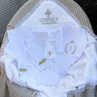 Фото 4 - Іменний набір (білий/золото)ім'я, дата, ініціал