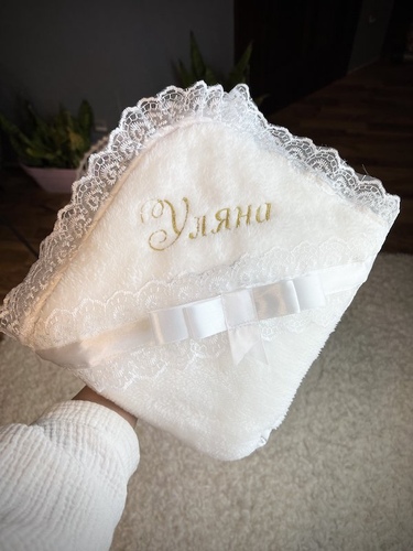 Конверт на виписку, плед або крижма з ім'ям фото
