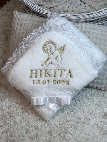 Крижма з янголом+дата фото