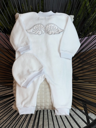 Сліп Angel (білі, обшиті сріблом) фото